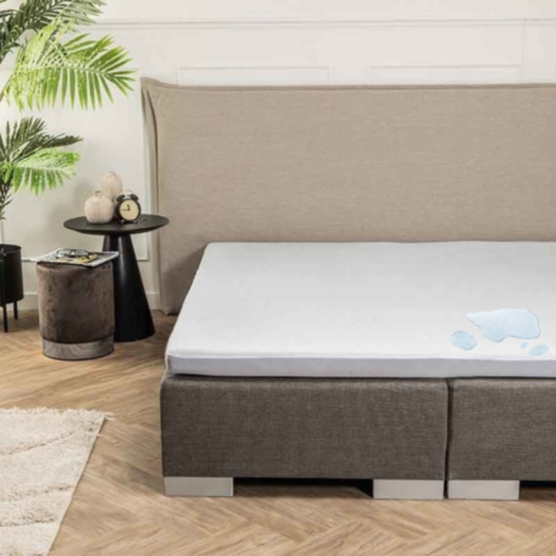 Dekbed Discounter Molton Hoeslaken Badstof Waterdicht - Topper