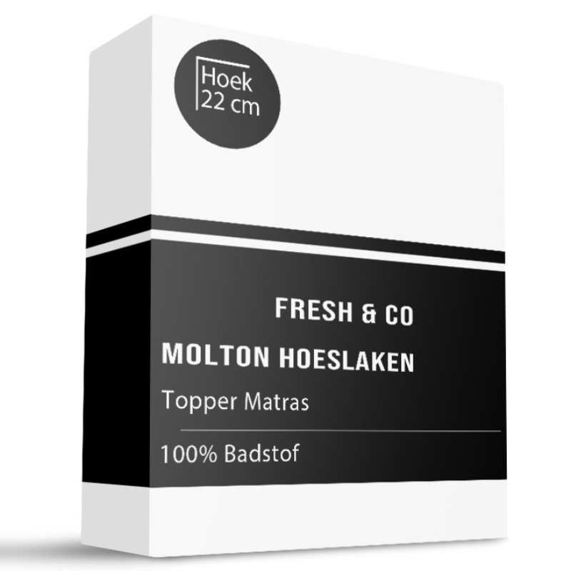 dekbed discounter Molton Hoeslaken Badstof Waterdicht - Topper