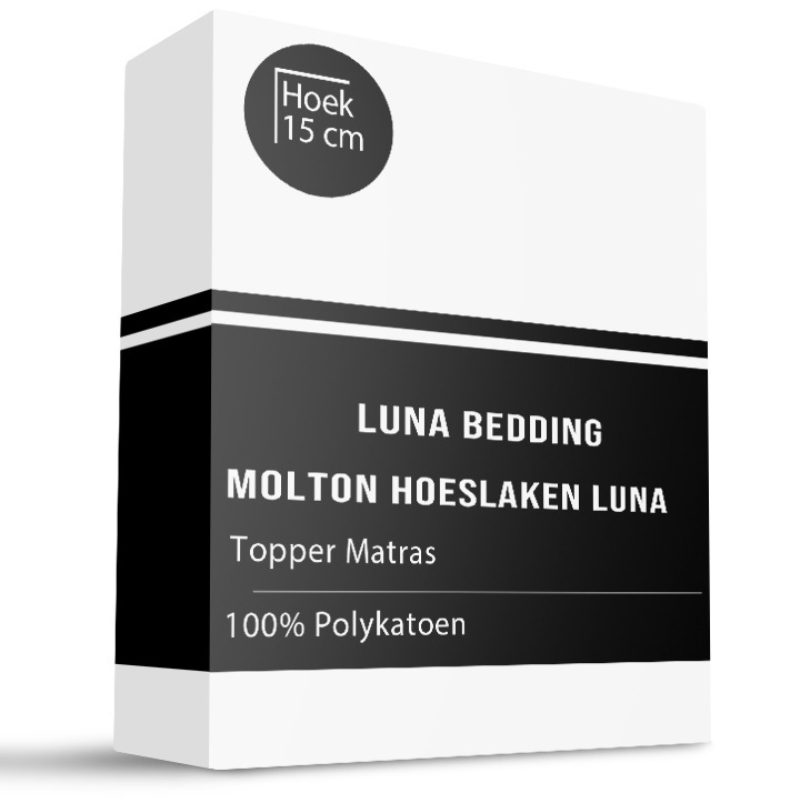 dekbed discounter Molton Hoeslaken Luna - Topper - 2-PACK