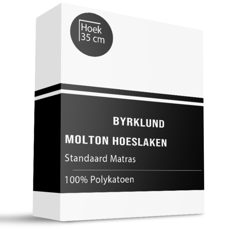 dekbed discounter Molton Hoeslaken - Polyester Katoen - Wit