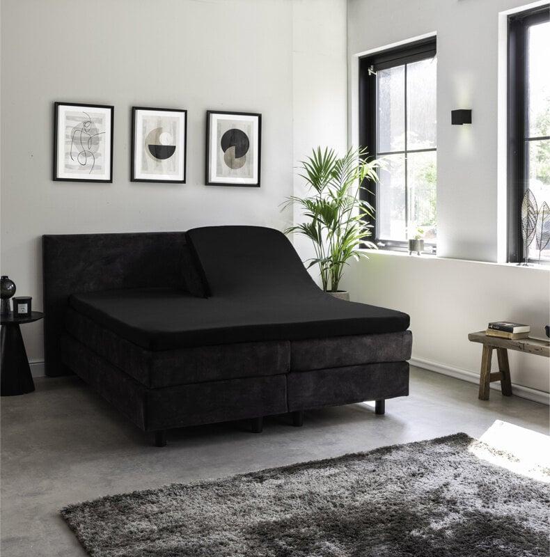 Dekbed Discounter Splittopper Hoeslaken - Egyptisch Katoen Stretch - Antraciet