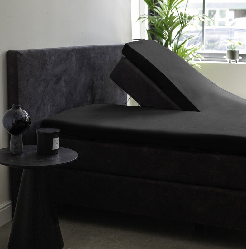 Dekbed Discounter Splittopper Hoeslaken - Egyptisch Katoen Stretch - Antraciet