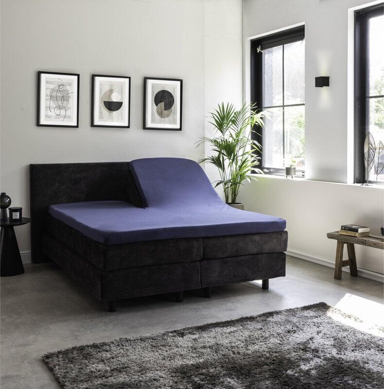 Dekbed Discounter Splittopper Hoeslaken - Egyptisch Katoen Stretch - Navy