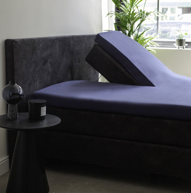 Dekbed Discounter Splittopper Hoeslaken - Egyptisch Katoen Stretch - Navy