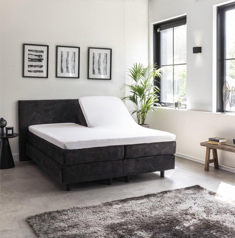 Dekbed Discounter Splittopper Hoeslaken - Egyptisch Katoen Stretch - Wit