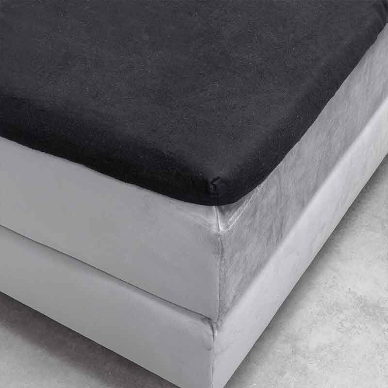 Dekbed Discounter Splittopper Hoeslaken - Flanel - Zwart