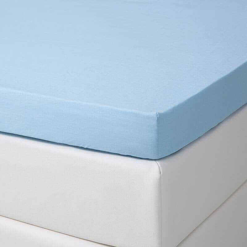 Dekbed Discounter Splittopper Hoeslaken - Katoen - Blauw - 160 X 220 Cm