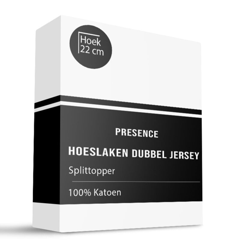 dekbed discounter Splittopper Hoeslaken - Katoen Dubbel Jersey
