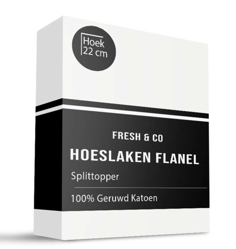 dekbed discounter Splittopper Hoeslaken - Katoen Flanel