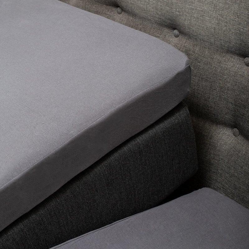 Dekbed Discounter Splittopper Hoeslaken - Katoen Jersey Stretch - Antraciet