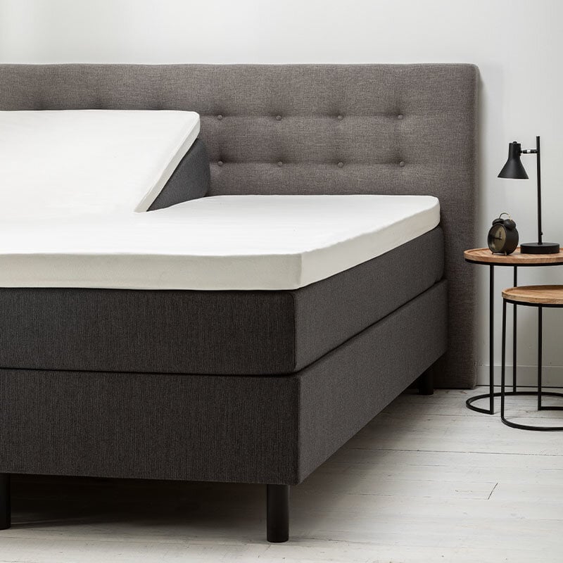 Dekbed Discounter Splittopper Hoeslaken - Katoen Jersey Stretch - Wit