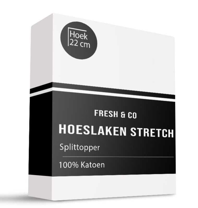 dekbed discounter Splittopper Hoeslaken - Katoen Jersey Stretch