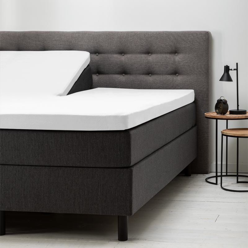 Dekbed Discounter Splittopper Hoeslaken - Katoen - Wit - Verkoelend