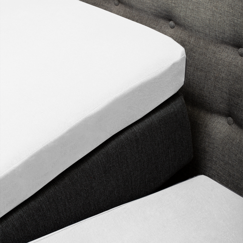 Dekbed Discounter Splittopper Hoeslaken - Katoen - Wit - Verkoelend