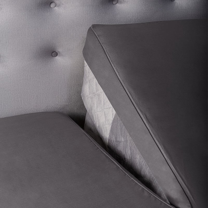 Dekbed Discounter Splittopper Hoeslaken - Satijn - Antraciet