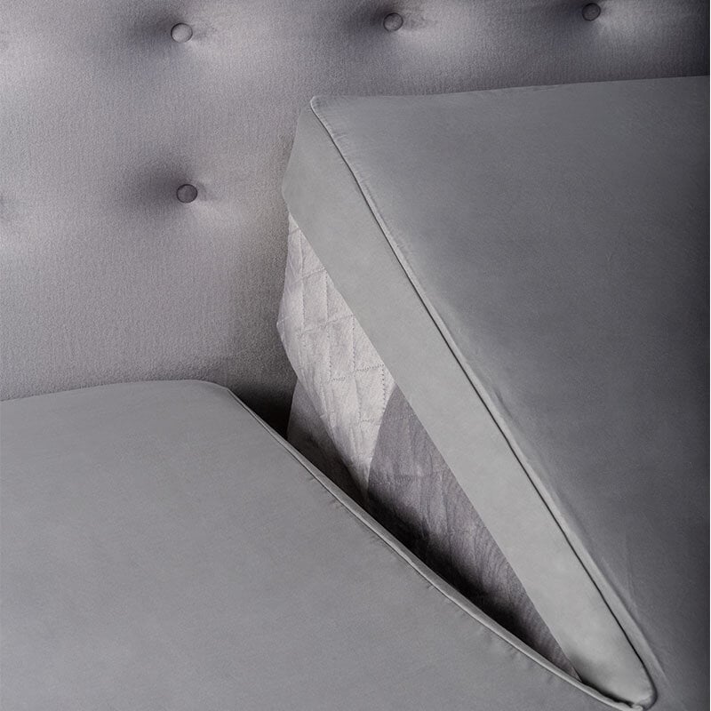 Dekbed Discounter Splittopper Hoeslaken - Satijn - Zilver