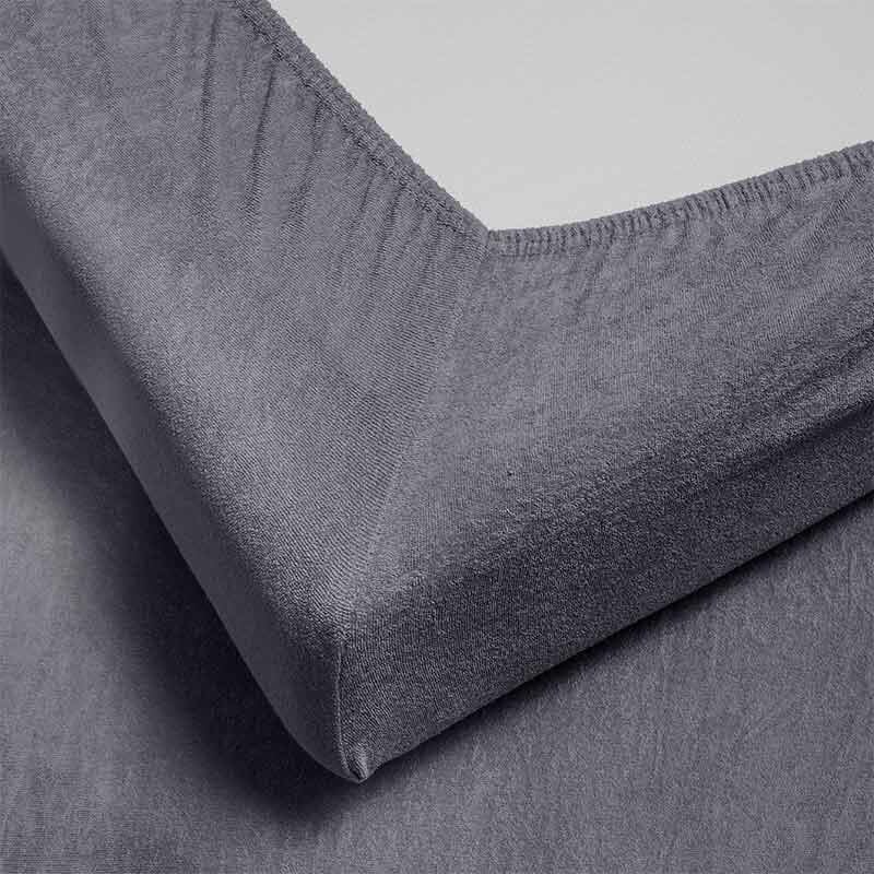 Dekbed Discounter Topper Hoeslaken - Badstof - Antraciet