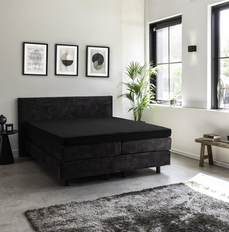 Dekbed Discounter Topper Hoeslaken - Egyptisch Katoen Stretch - Antraciet