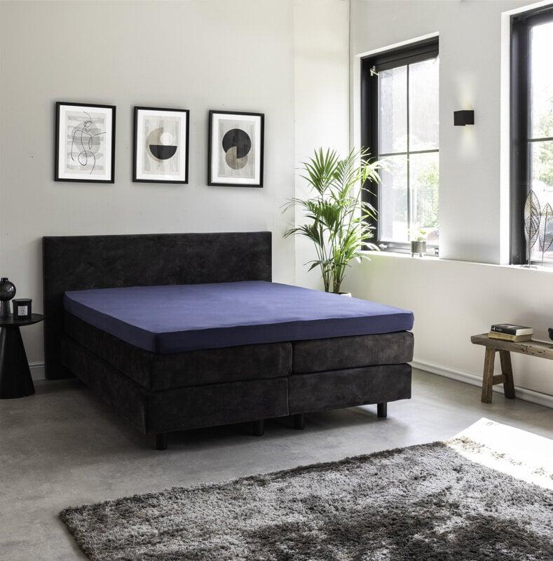 Dekbed Discounter Topper Hoeslaken - Egyptisch Katoen Stretch - Navy