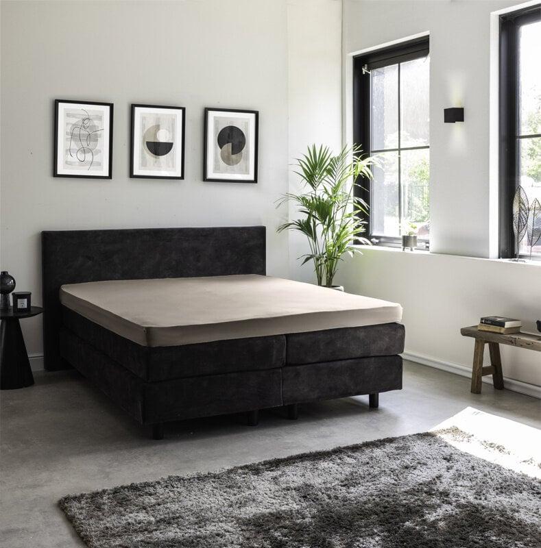 Dekbed Discounter Topper Hoeslaken - Egyptisch Katoen Stretch - Taupe