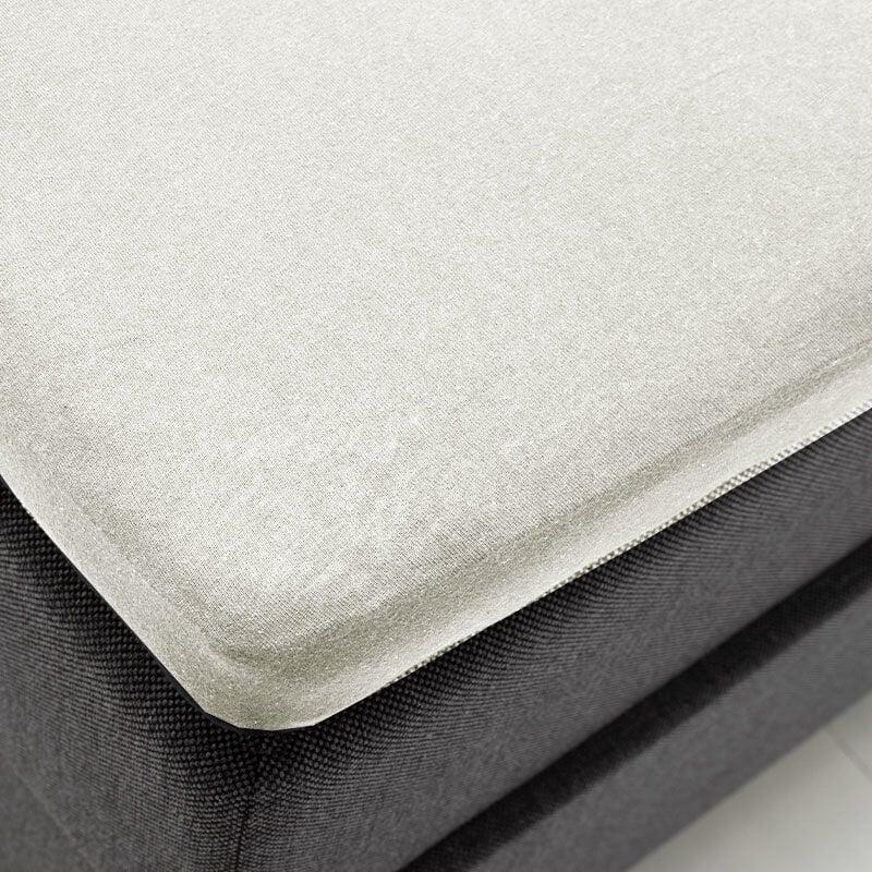 Dekbed Discounter Topper Hoeslaken - Katoen Jersey Stretch - Creme