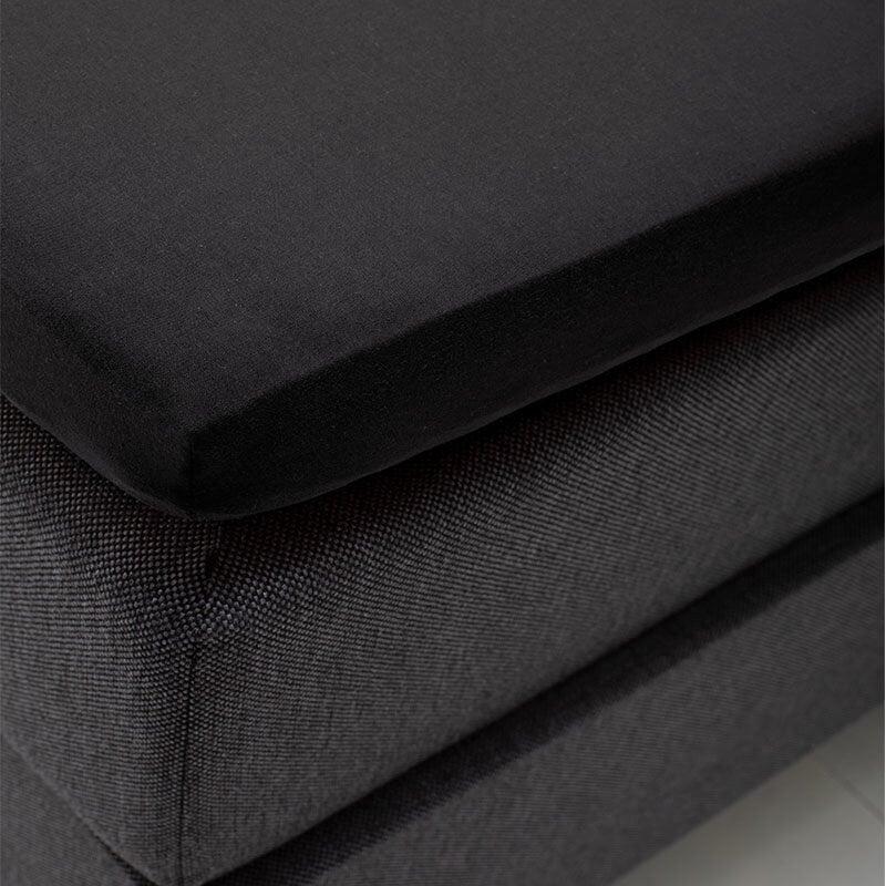 Dekbed Discounter Topper Hoeslaken - Katoen - Zwart - Verkoelend