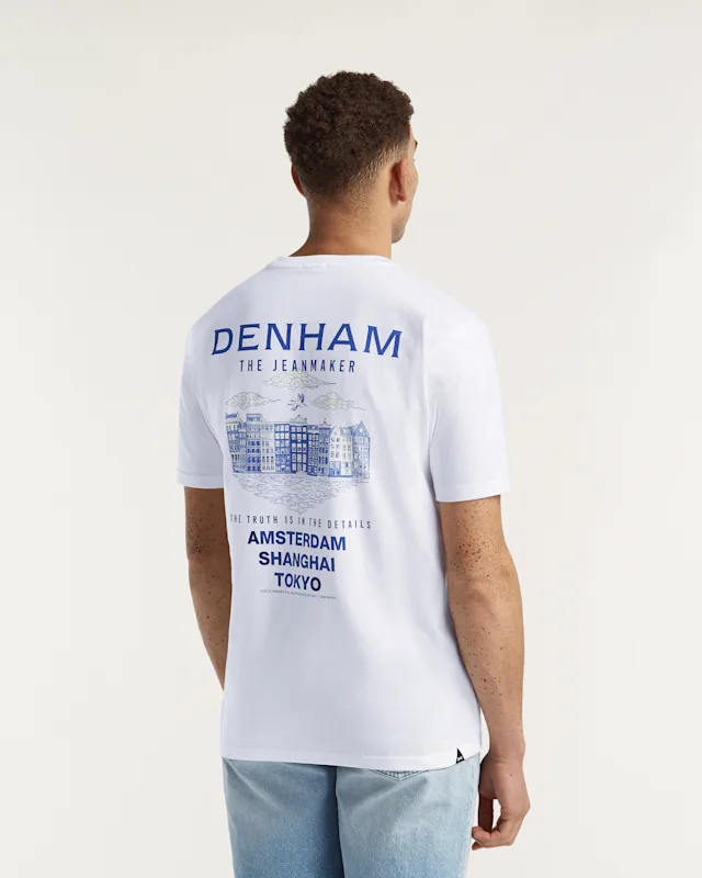 denham AMSTERDAM SKYLINE TEE Heavy Core Jersey - Regular Fit