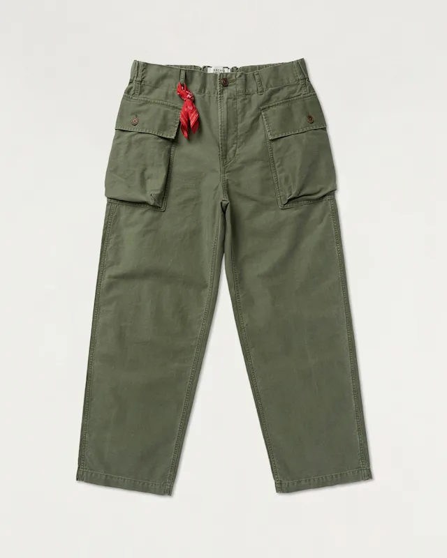 denham ARCHIVE S2 CARGO PANT Structured Sateen - Relaxed Fit