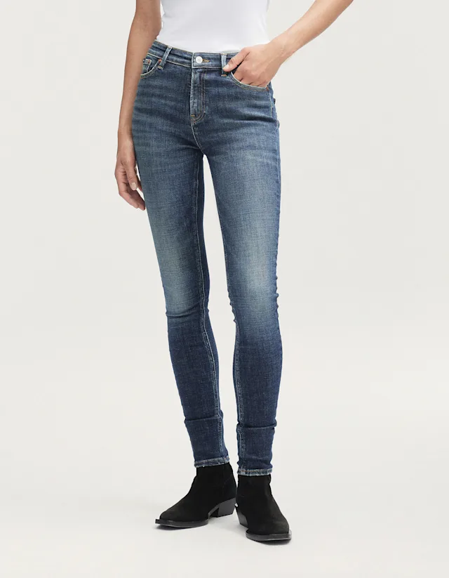 Denham AZUMI FREE MOVE Heavy Midnight Blue - Skinny Fit