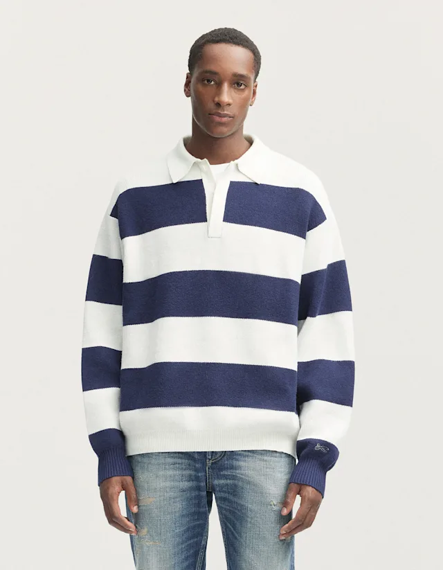 denham COMO RUGBY KNIT Super Soft Blend - Classic Fit