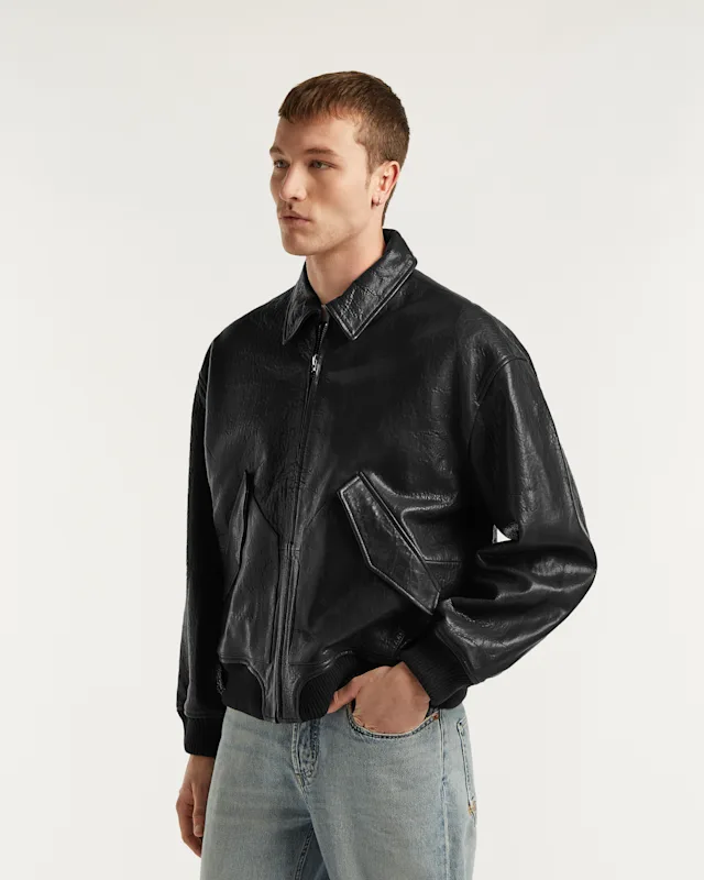 Denham CUTA BOMBER JACKET Sheep Leather - Classic Fit