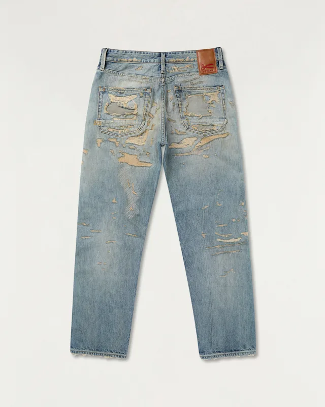 Denham DAGGER Candiani Extreme Repair Selvedge - Relaxed Fit