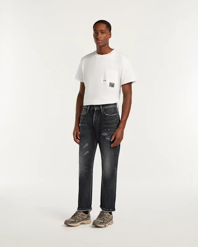 Denham DAGGER Made In Italy Black Selvedge - Relaxed Fit