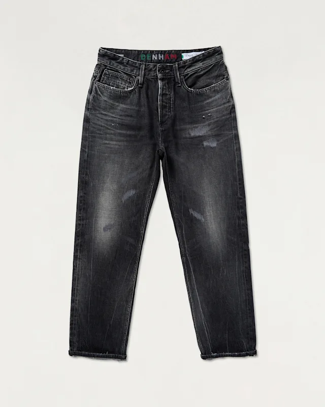 Denham DAGGER Made In Italy Black Selvedge - Relaxed Fit