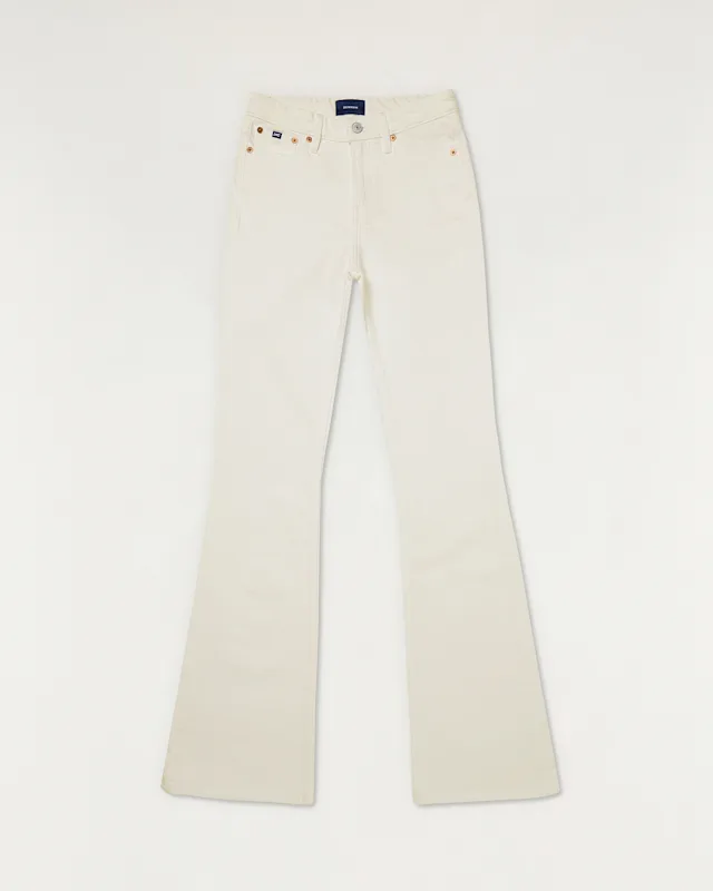 denham AMI Comfort Stretch Ecru Denim - Flare Fit