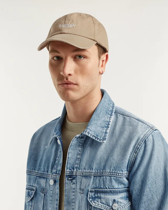 Denham DENHAM BASEBALL CAP Washed Cotton Twill - Regular Fit