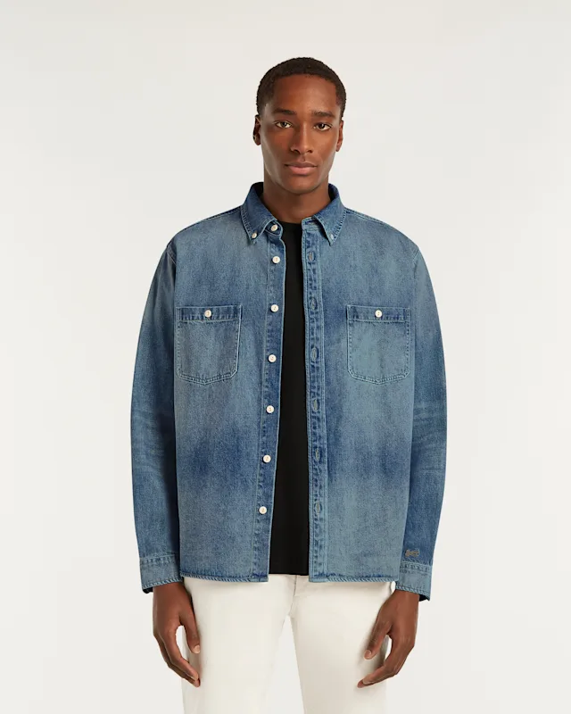 denham BEN SHIRT Vintage Medium Worn - Classic Fit