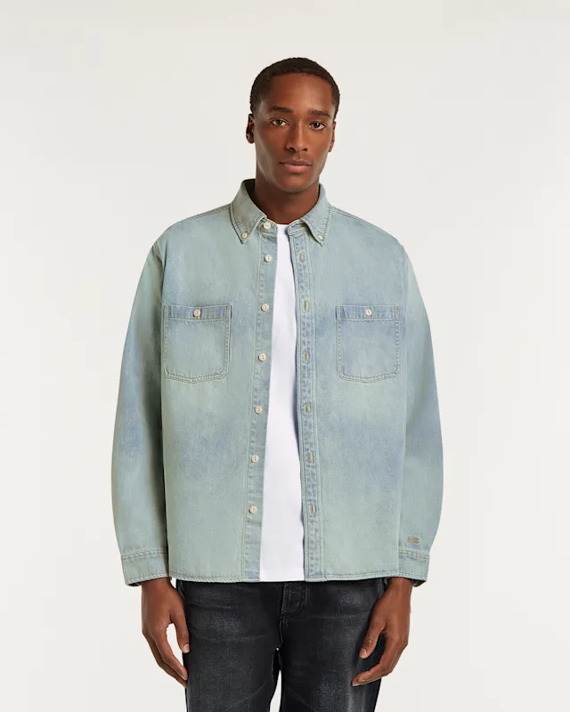 denham BEN SHIRT VIntage Repair Worn - Classic Fit