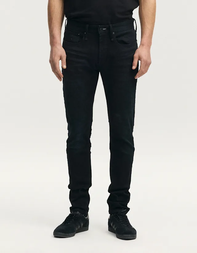Denham BOLT FREE MOVE Blue Black Clean - Skinny Fit