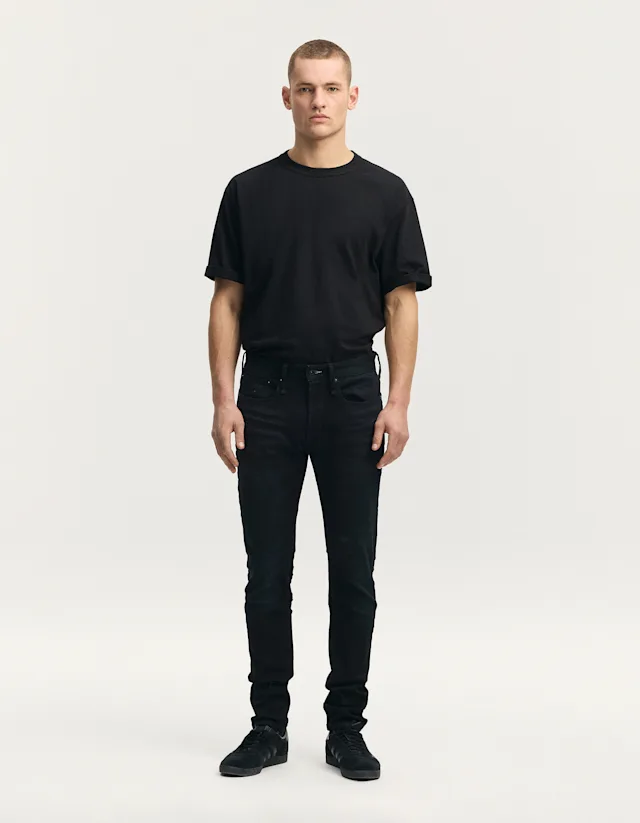 denham BOLT FREE MOVE Blue Black Clean - Skinny Fit
