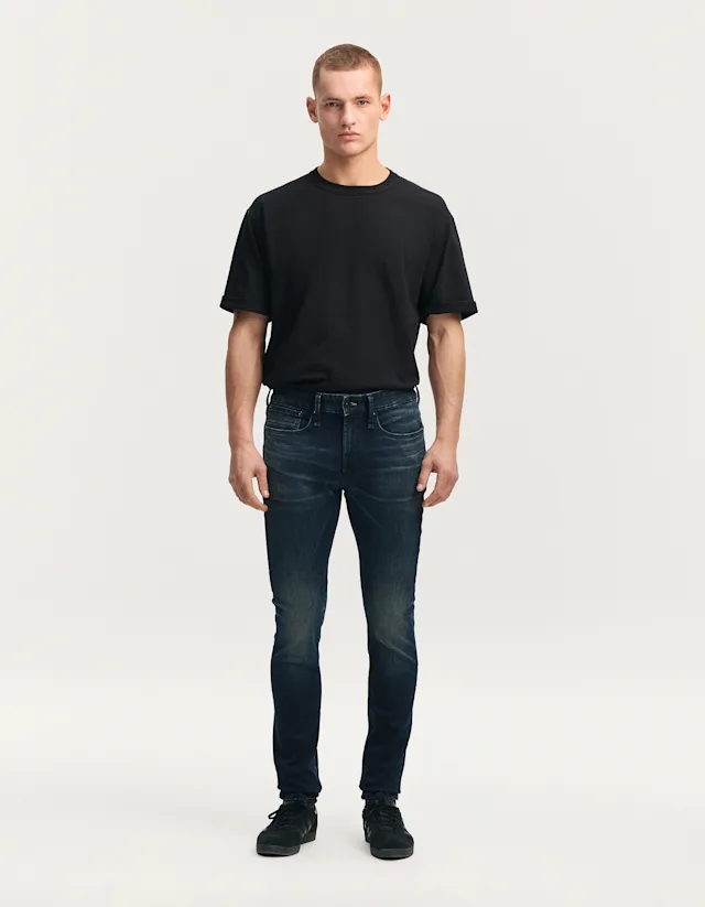 denham BOLT FREE MOVE Stonewash Blue - Skinny Fit
