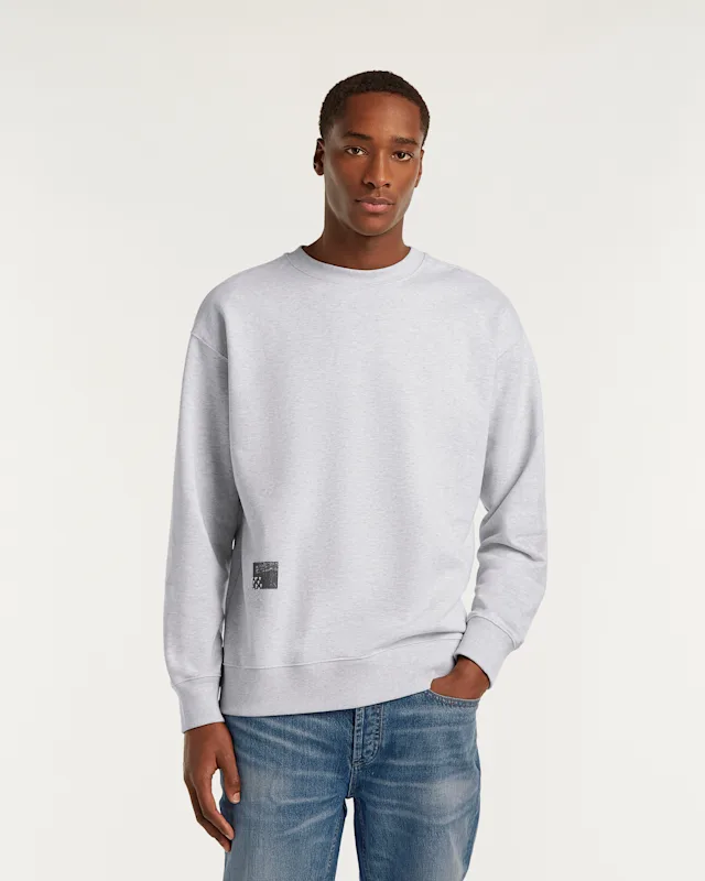 Denham BORO SWEAT Unbrushed Cotton - Regular Fit