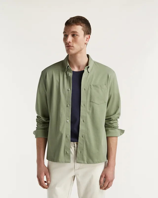denham BRIDGE SHIRT Heavy Jersey - Regular Fit