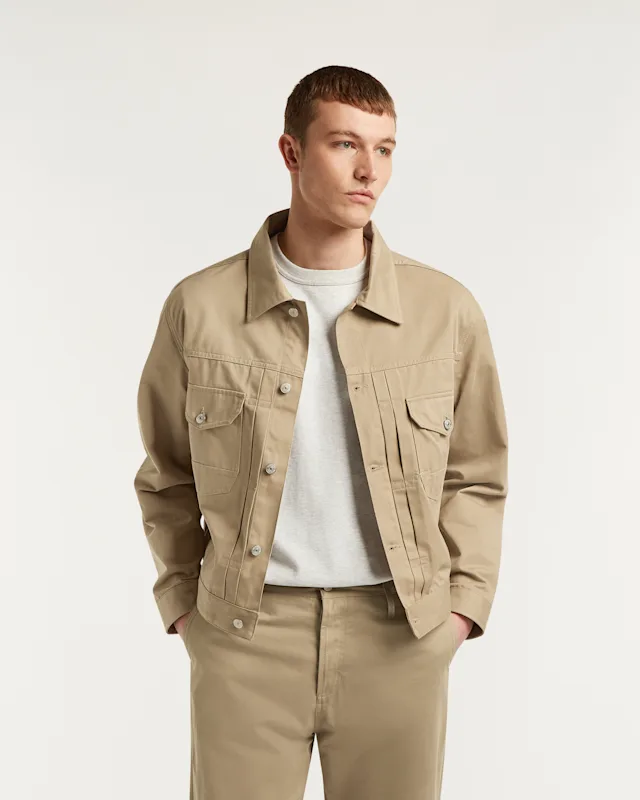 denham CHESTER JACKET Classic Garbadine - Boxy Fit
