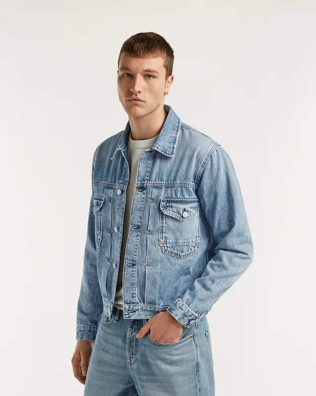 Denham CHESTER JACKET Vintage Light Worn - Boxy Fit