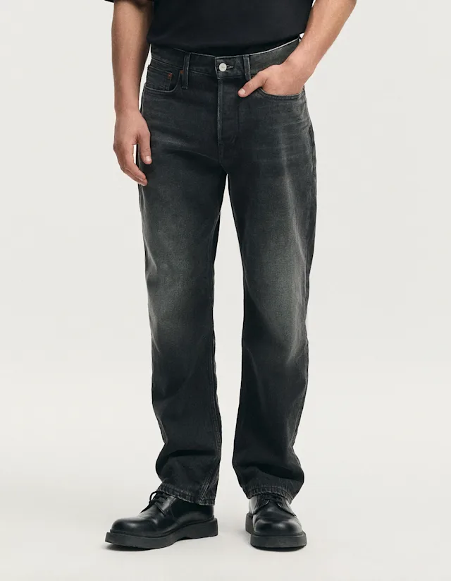 Denham DAGGER Charcoal Black - Relaxed Fit