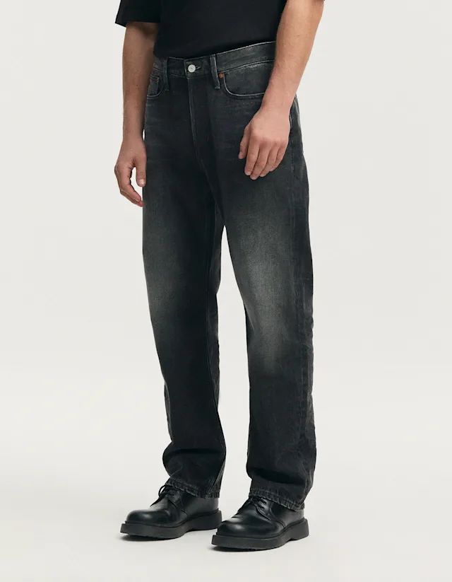 Denham DAGGER Charcoal Black - Relaxed Fit