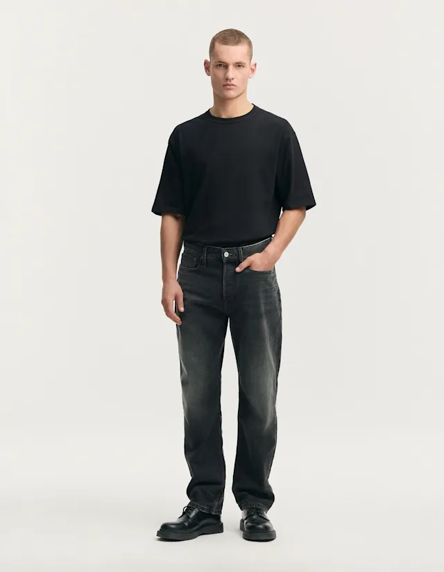 denham DAGGER Charcoal Black - Relaxed Fit