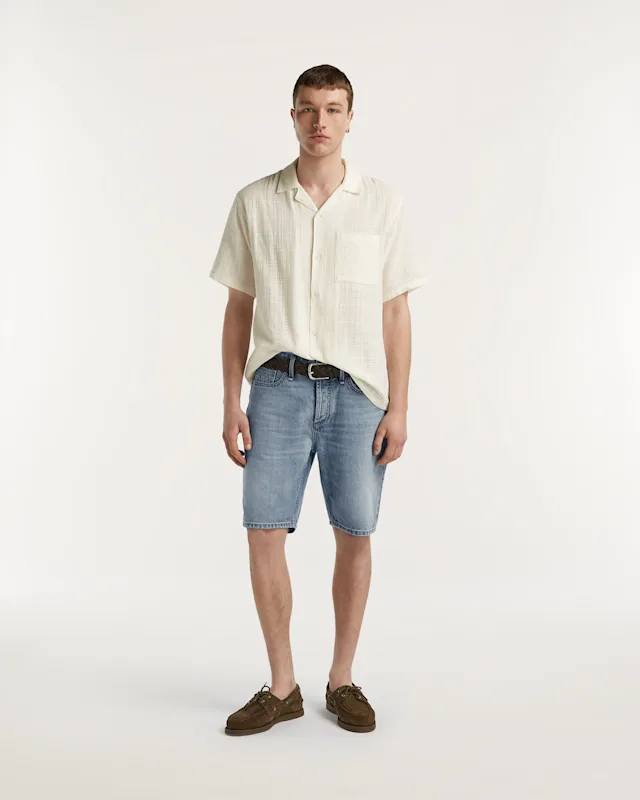 denham DAGGER SHORT Rigid Vintage Wash - Relaxed Fit