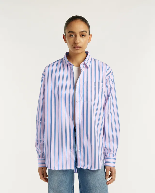 denham DAHLILA SHIRT Poplin Stripe - Classic Fit